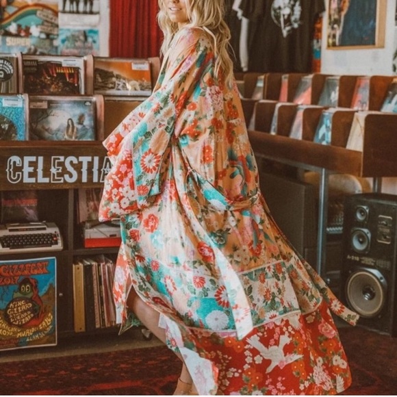 Spell Other - NWT Spell Delilah patchwork kimono